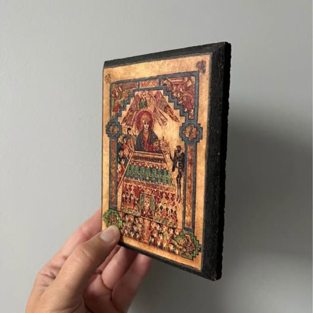 Vintage Painting on Wood: Book of Kells - Picture 4 of 8